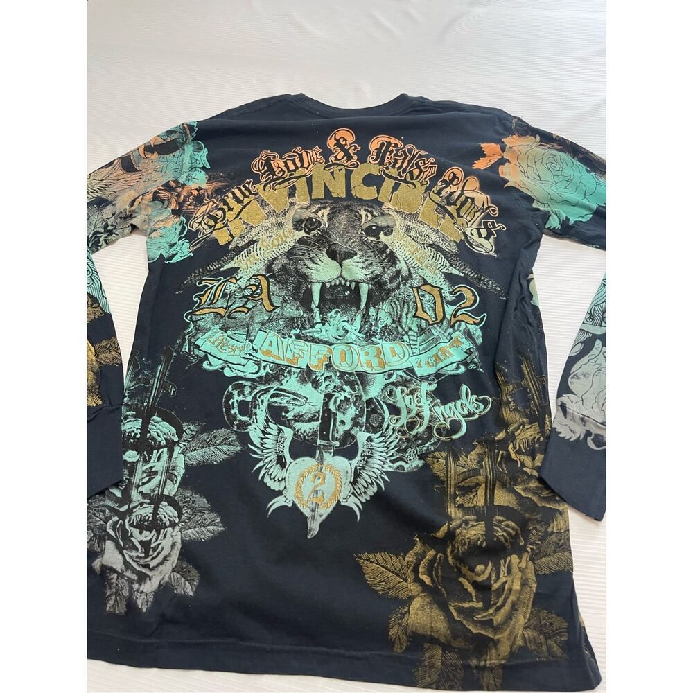 NWT True Love False Idols Black Long Sleeve Shirt Size Large New - Picture 11 of 13
